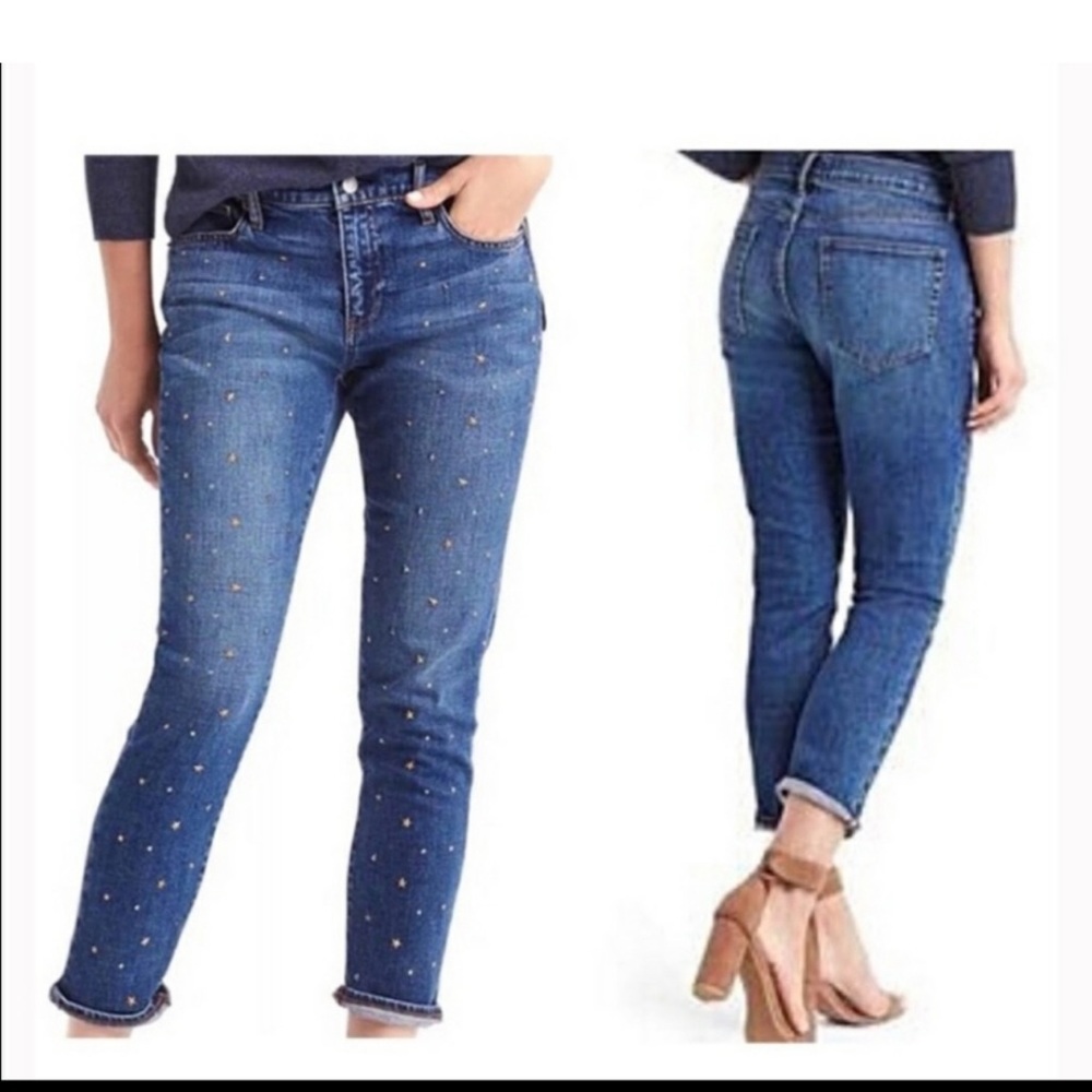 Gap Blue Studded Jeans Denim size 25 - Picture 2 of 6